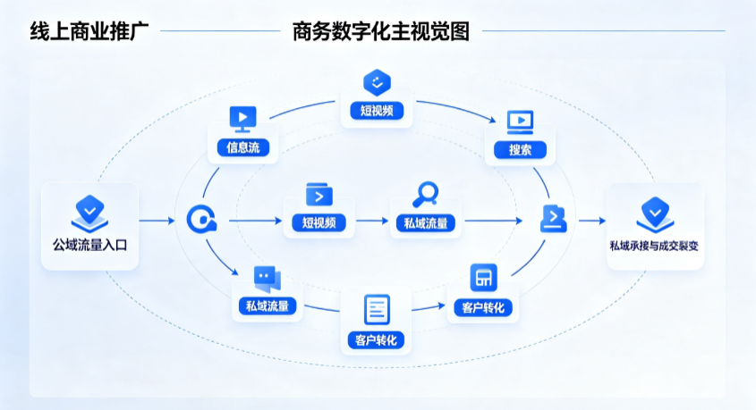 汉川市线上商业推广怎么做？全域流量闭环搭建与低成本转化实战指南